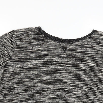 H&M Womens Black   Pullover Sweatshirt Size L