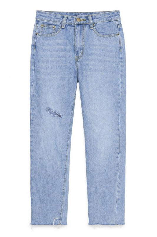 SHEIN Womens Blue  Denim Straight Jeans Size M L27 in