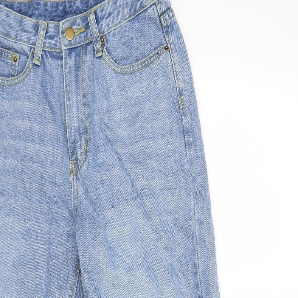 SheIn Womens Blue  Denim Straight Jeans Size M L27 in