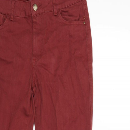 Womens UK Size 30 in Preworn Regular Fit Skinny Red Jeans