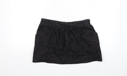 JOHANN Womens Black  Denim Mini Skirt Size M