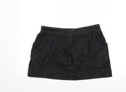JOHANN Womens Black  Denim Mini Skirt Size M