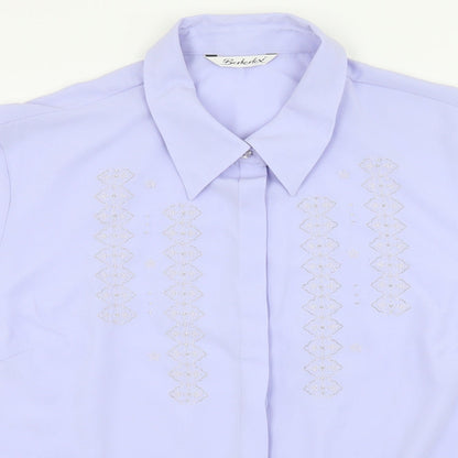 Berkertx Womens Purple   Basic Blouse Size 20