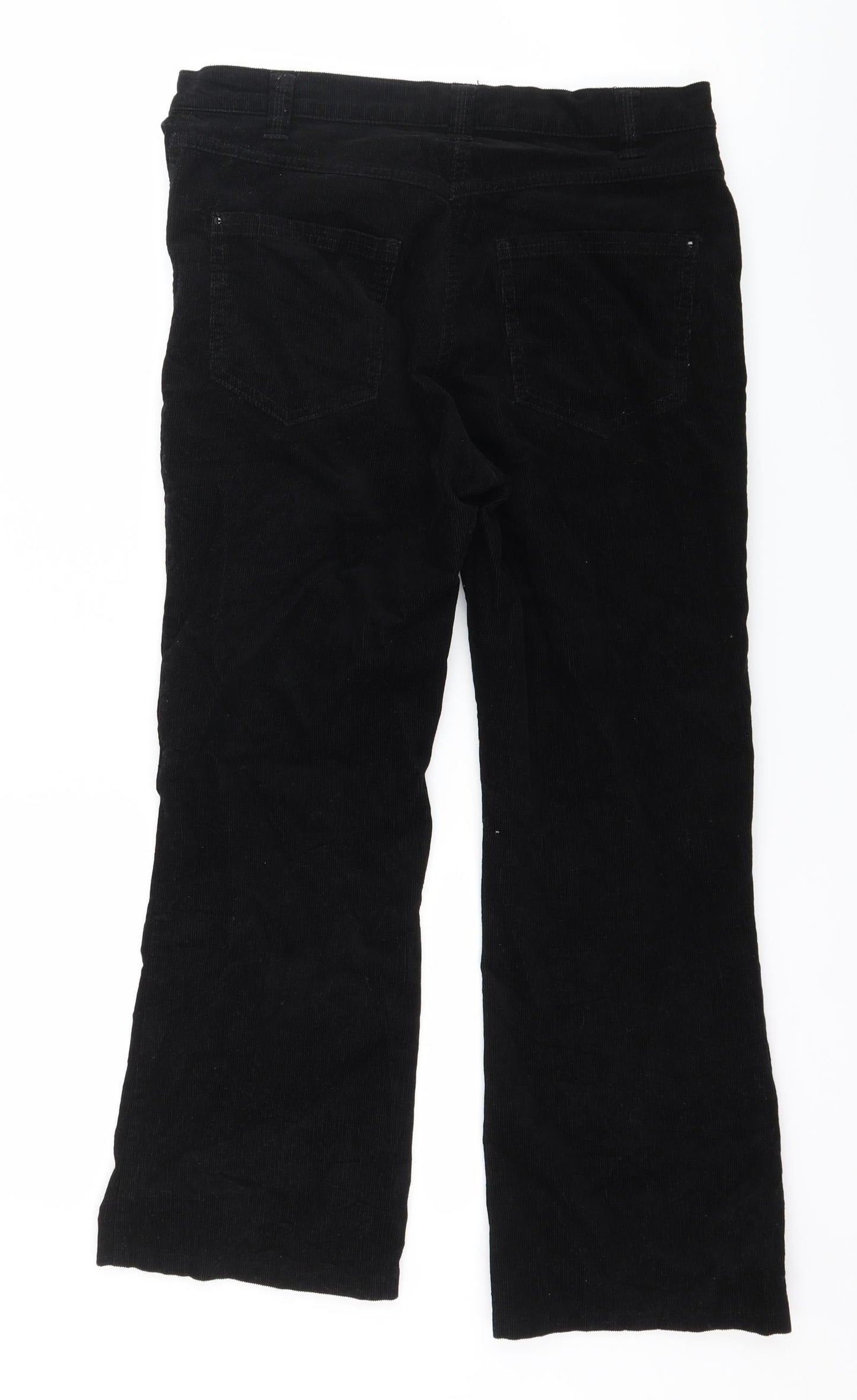 Womens UK Size 30 in Preworn Regular Fit Cropped Black Jeans