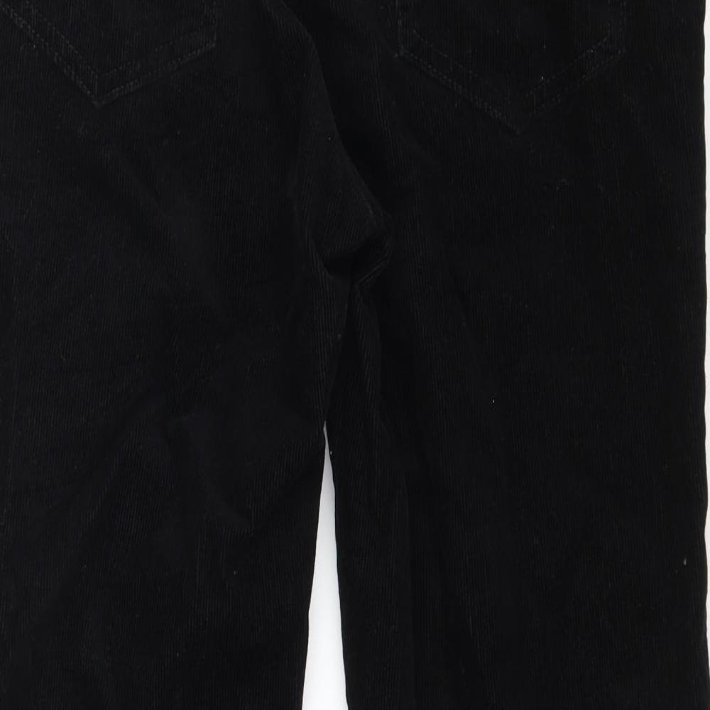 Womens UK Size 30 in Preworn Regular Fit Cropped Black Jeans