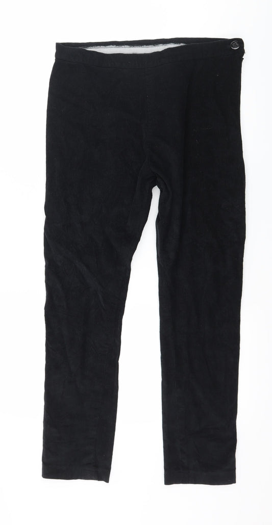 Womens UK Size 34 in Preworn Regular Fit  Black Trousers