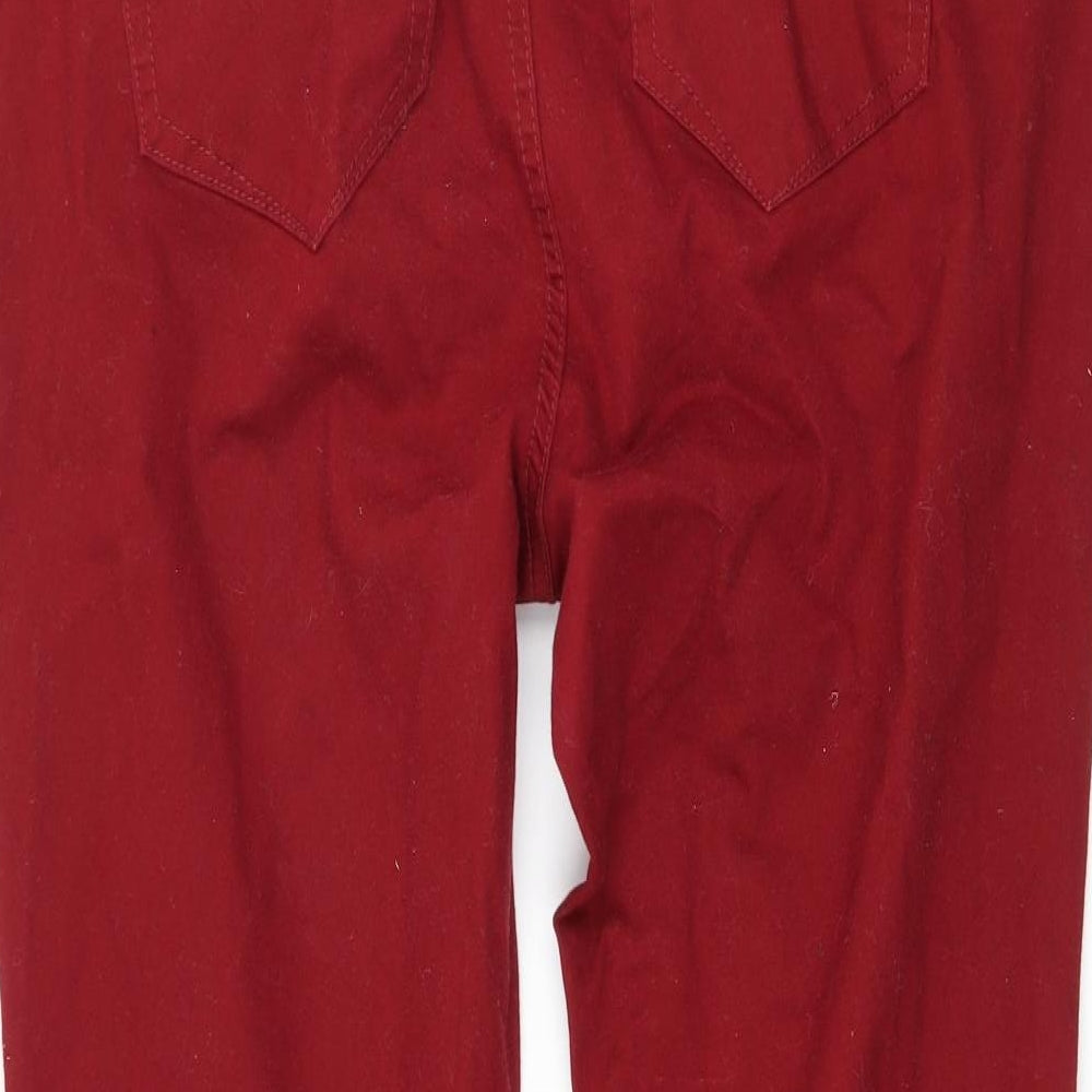 Yessica Womens Red  Denim Skinny Jeans Size 34 in L26 in