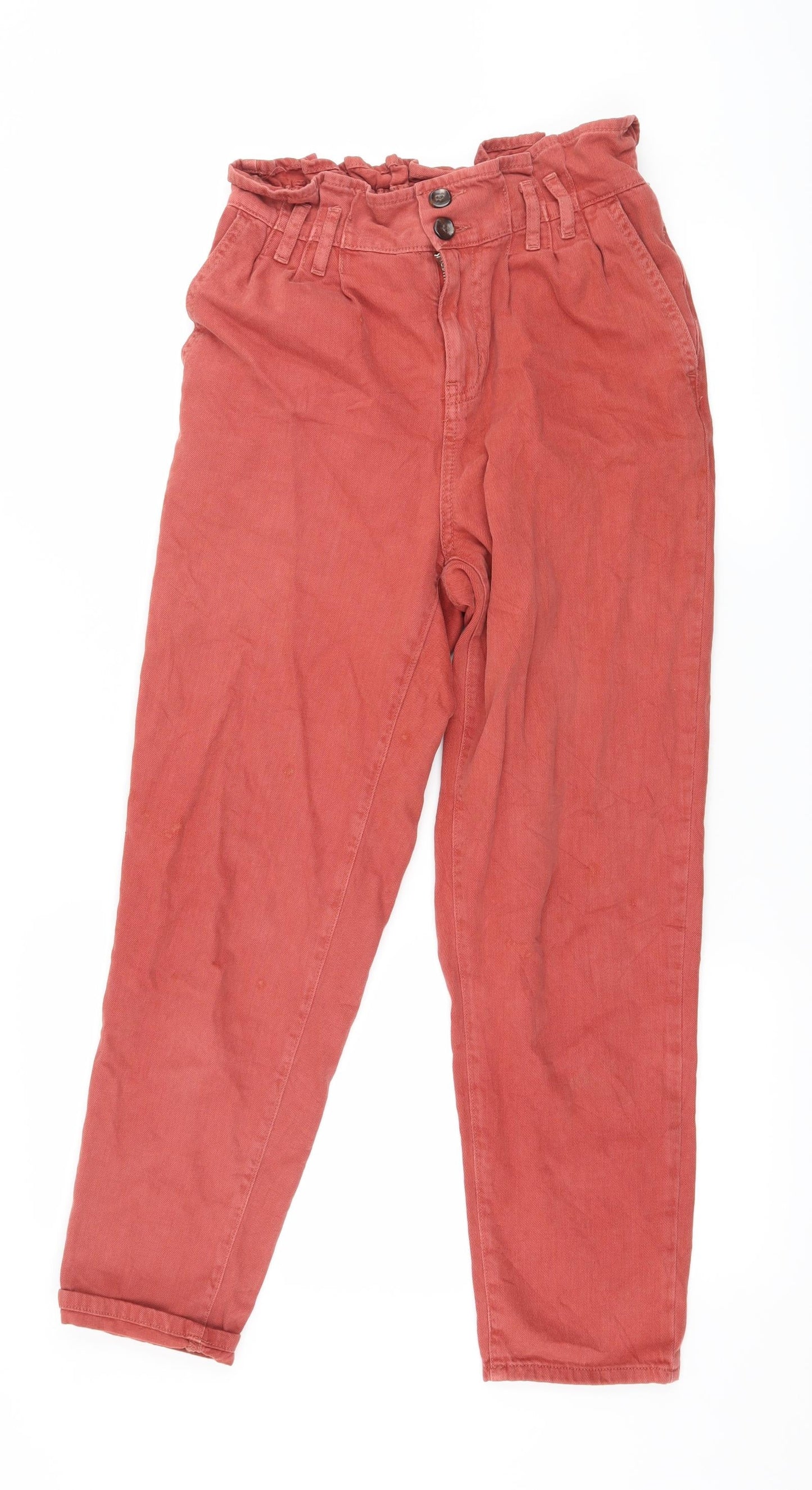 Denim & Co. Womens Red  Denim Bootcut Jeans Size 8 L26 in