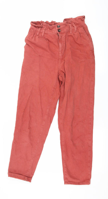 Denim & Co. Womens Red  Denim Bootcut Jeans Size 8 L26 in