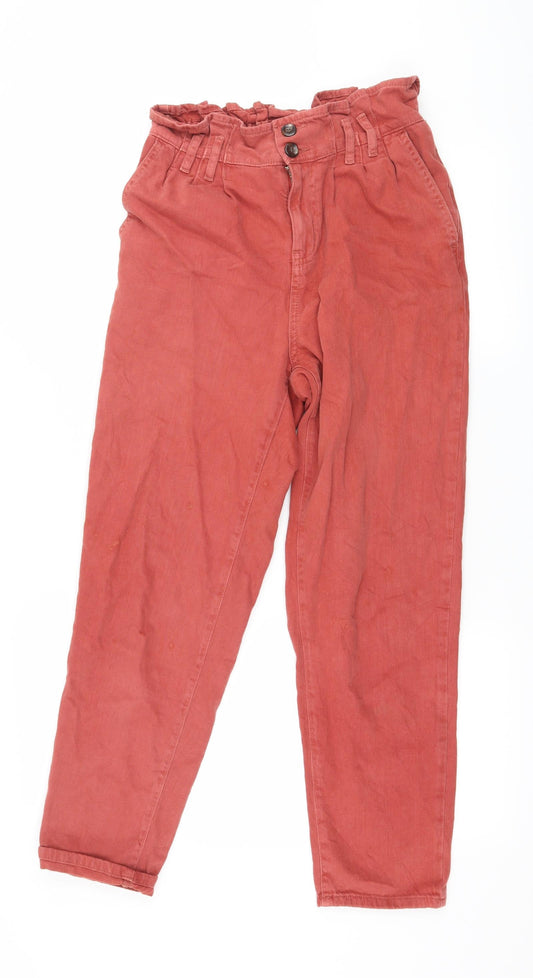 Denim & Co. Womens Red  Denim Bootcut Jeans Size 8 L26 in