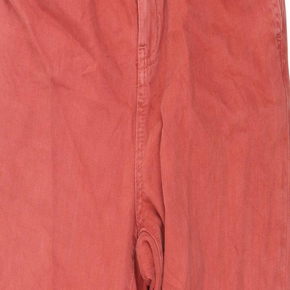 Denim & Co. Womens Red  Denim Bootcut Jeans Size 8 L26 in