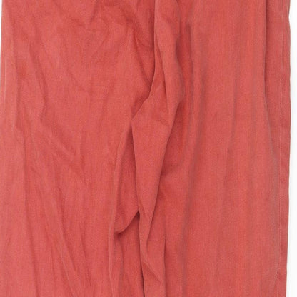 Denim & Co. Womens Red  Denim Bootcut Jeans Size 8 L26 in