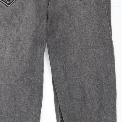 Topshop Womens Grey  Denim Skinny Jeans Size 25 in L30 in
