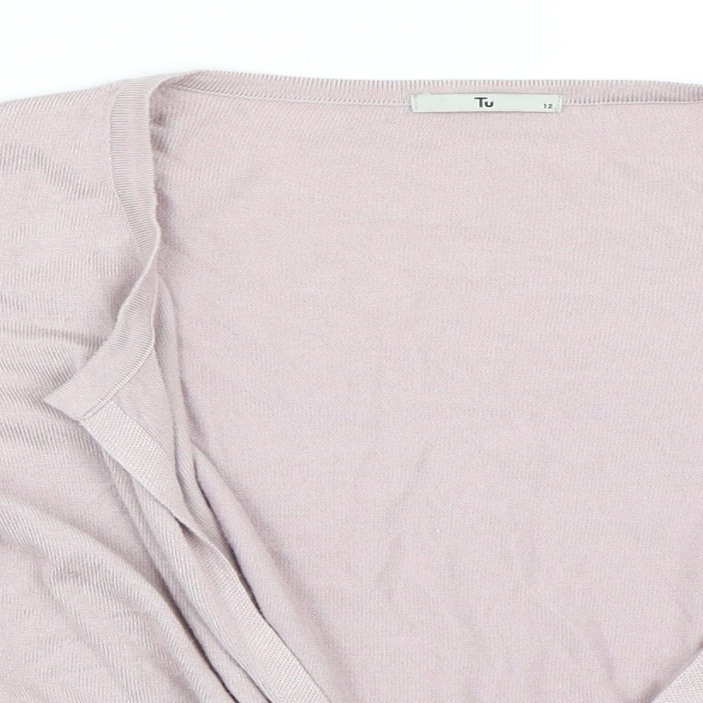 TU Womens Pink   Cardigan Jumper Size 12