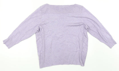 Roman Womens Purple   Pullover Jumper Size 18