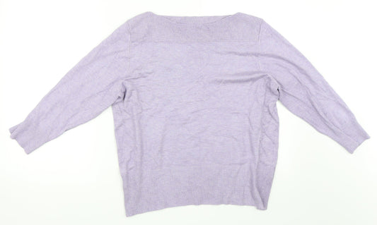 Roman Womens Purple   Pullover Jumper Size 18