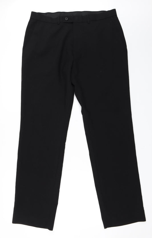 Headland Mens Black   Trousers  Size 36 L33 in