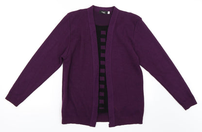 Glimpse Design Womens Purple   Cape Jumper Size M