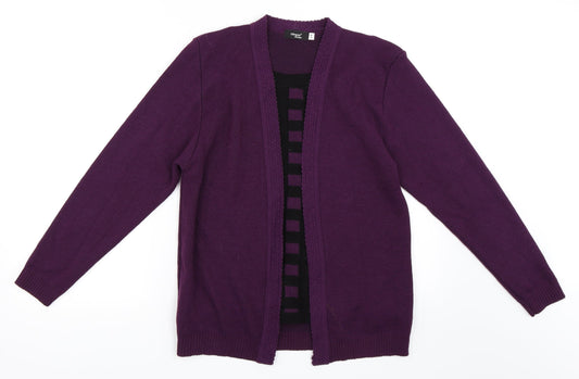 Glimpse Design Womens Purple   Cape Jumper Size M