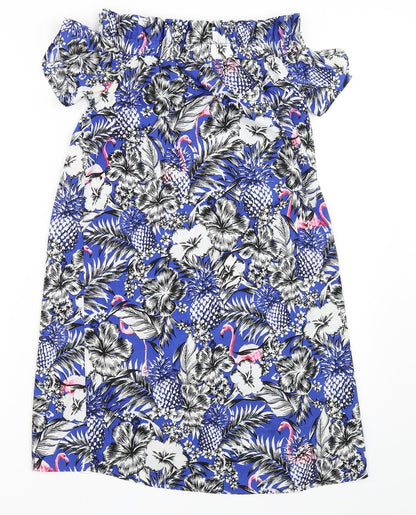 Atmosphere Womens Blue Floral  Shift  Size 4