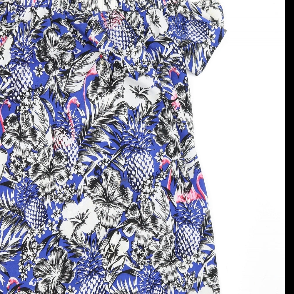 Atmosphere Womens Blue Floral  Shift  Size 4
