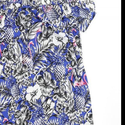 Atmosphere Womens Blue Floral  Shift  Size 4