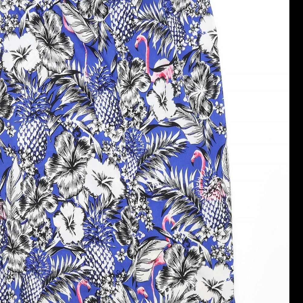 Atmosphere Womens Blue Floral  Shift  Size 4