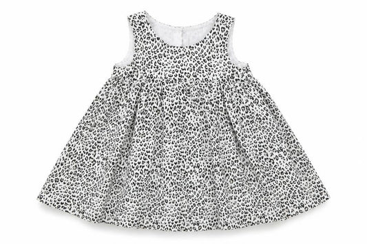 Gap Girls Beige Animal Print  Skater Dress  Size 3-6 Months  - Leopard print