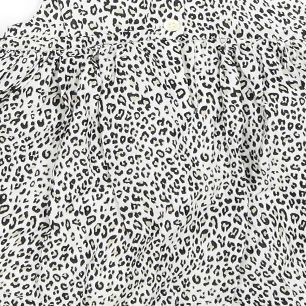 Gap Girls Beige Animal Print  Skater Dress  Size 3-6 Months  - Leopard print