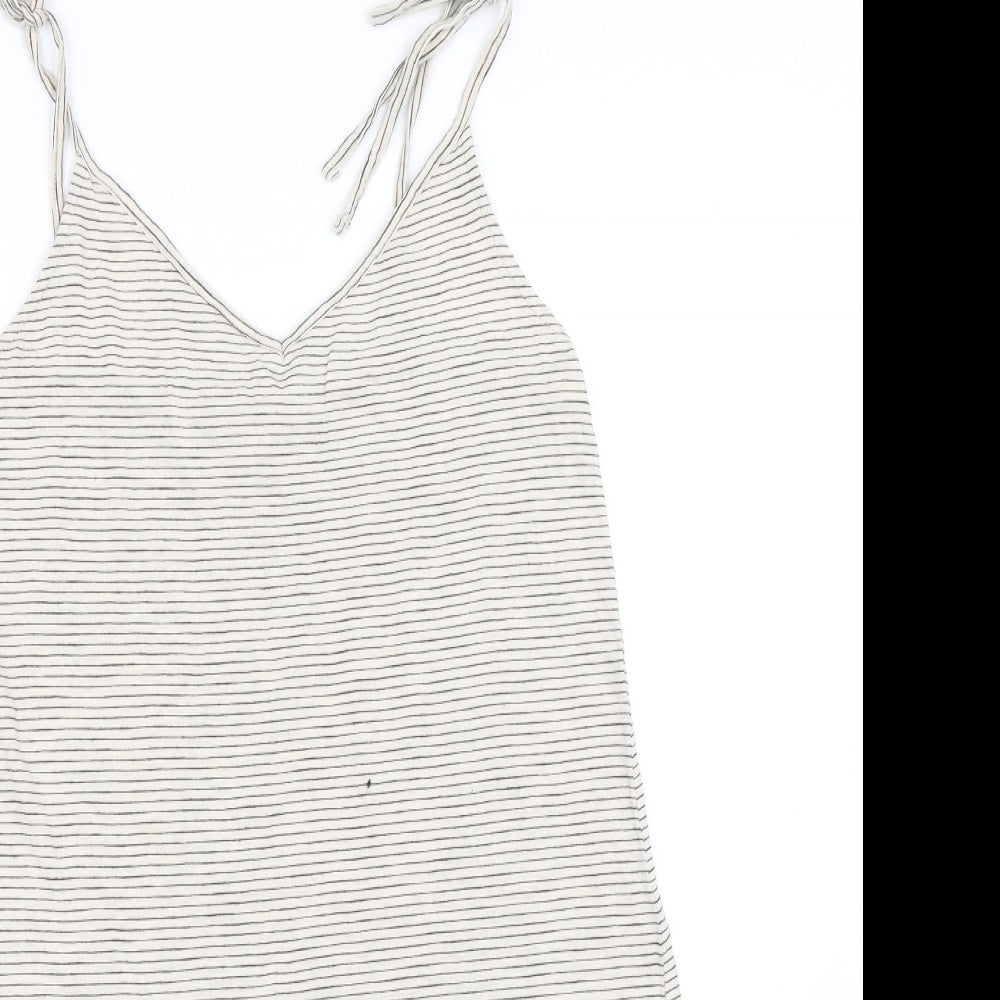 Womens UK Size S H&M Beige Camisole T-Shirt