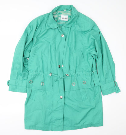 House of Fraser Womens Green   Anorak Coat Size 10