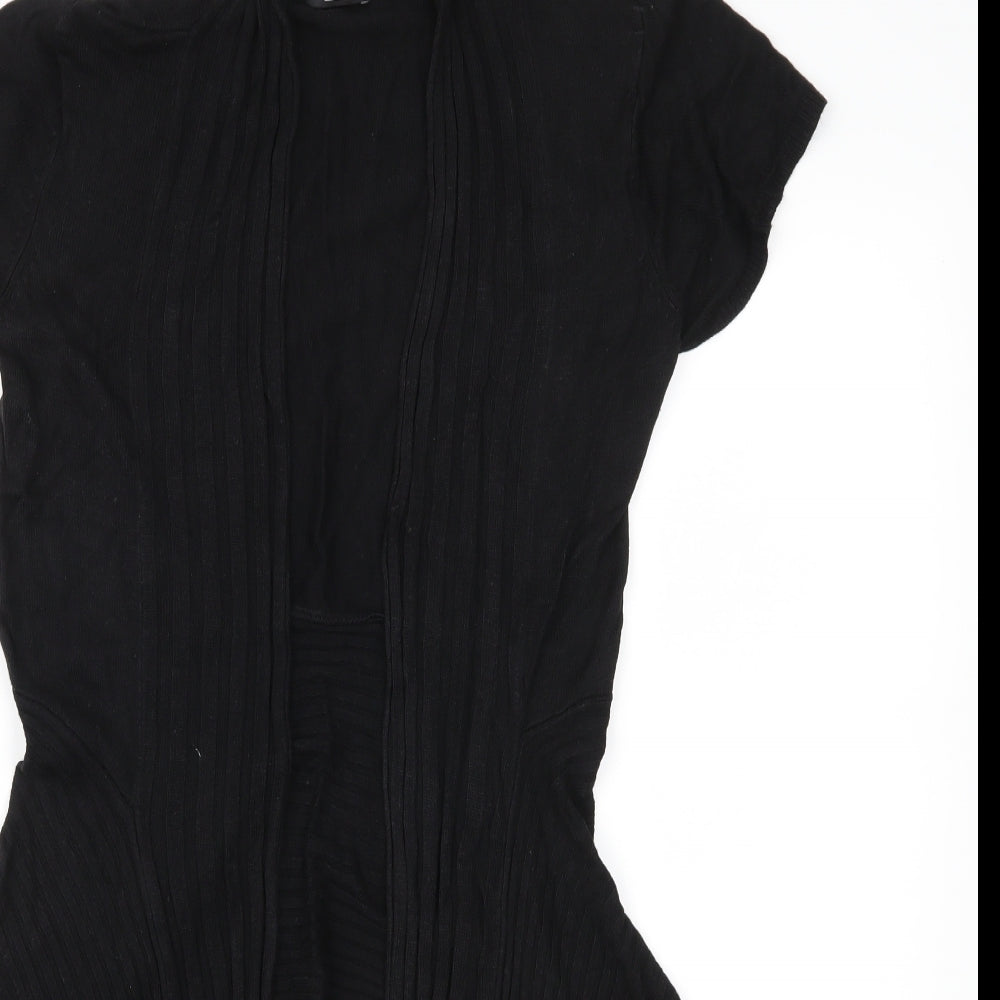 F&F Womens Black  Knit Cardigan Jumper Size 12