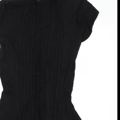 F&F Womens Black  Knit Cardigan Jumper Size 12
