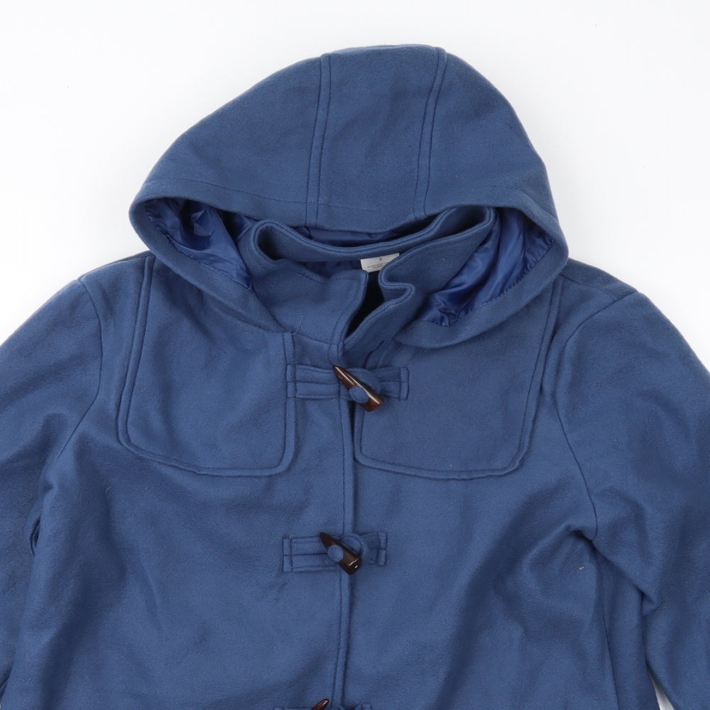 Womens UK Size S Anne De Lancay Blue Parka Coat