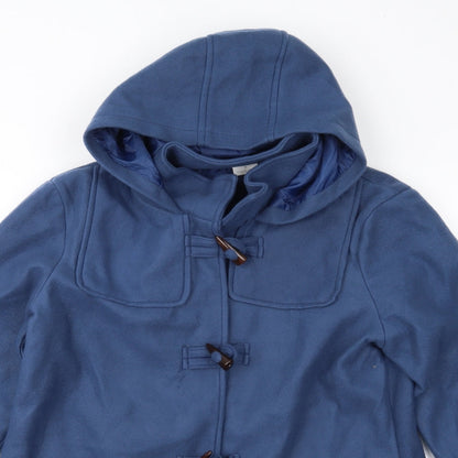 Womens UK Size S Anne De Lancay Blue Parka Coat
