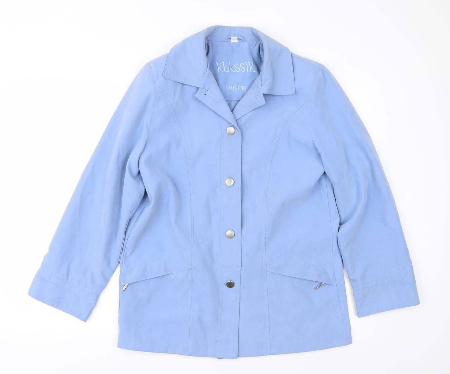 Womens UK Size 10 Klassik Blue Overcoat