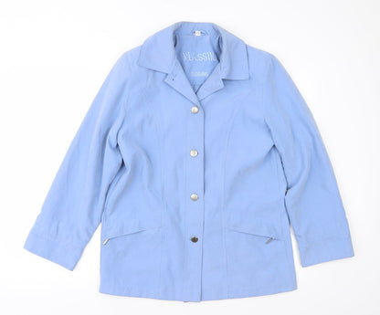 Womens UK Size 10 Klassik Blue Overcoat