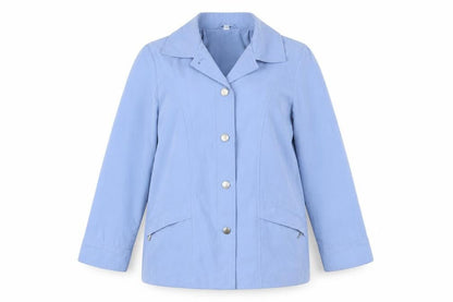 Womens UK Size 10 Klassik Blue Overcoat