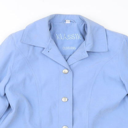 Womens UK Size 10 Klassik Blue Overcoat
