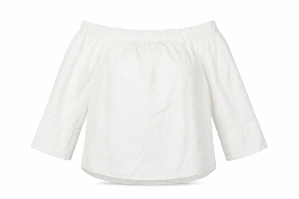 Womens UK Size S Zara White Basic Blouse