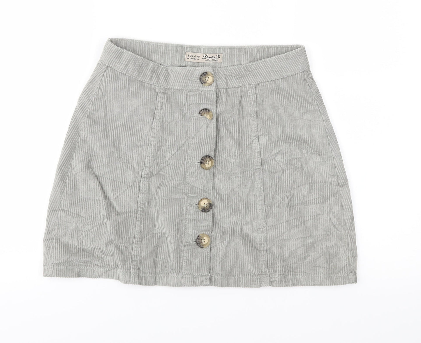 Womens UK Size 8 Denim & Co. A-Line Corduroy Skirt