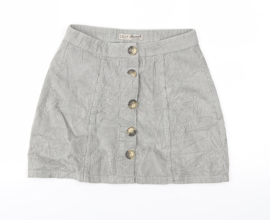 Womens UK Size 8 Denim & Co. A-Line Corduroy Skirt