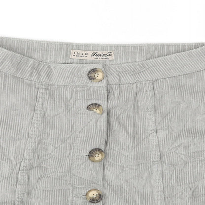 Womens UK Size 8 Denim & Co. A-Line Corduroy Skirt