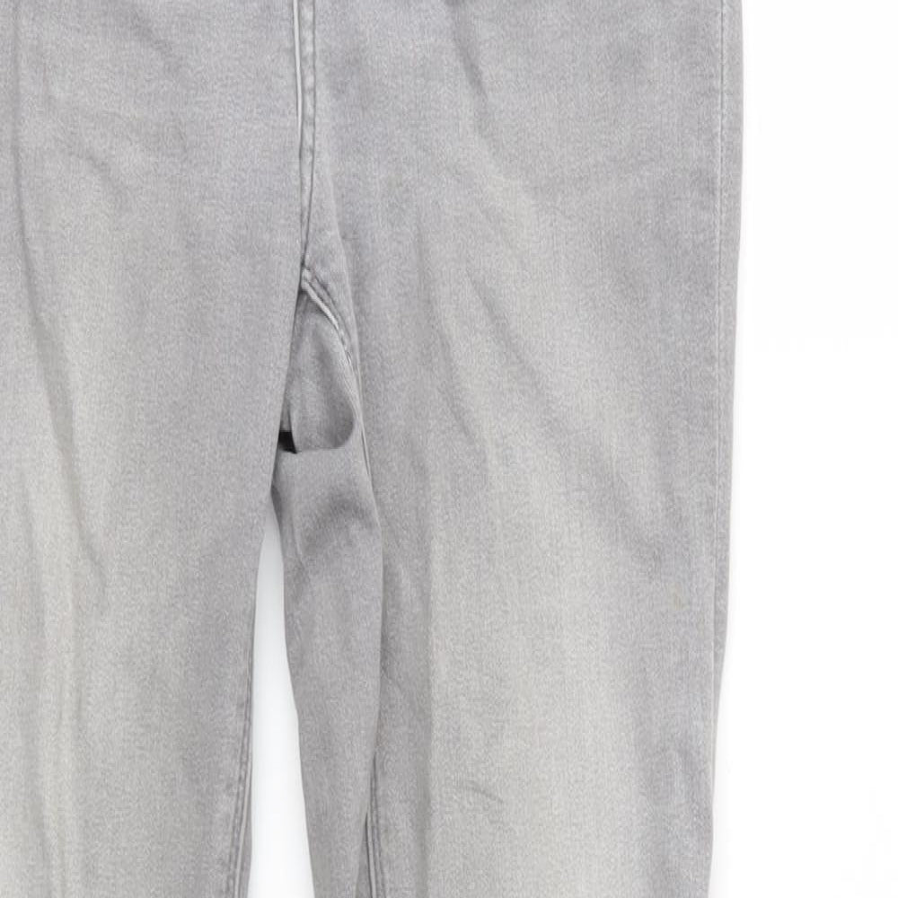 Womens UK Size 8 Warehouse Regular Fit Skinny Grey Jeans