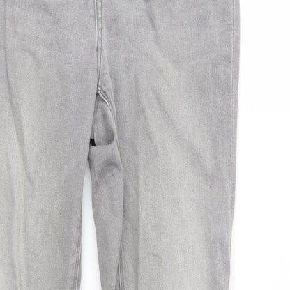 Womens UK Size 8 Warehouse Regular Fit Skinny Grey Jeans