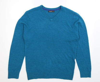 Peacocks Mens Blue  Knit Pullover Jumper Size M