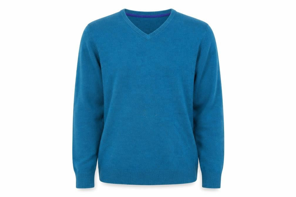 Mens UK Size M Peacocks Blue Pullover Jumper