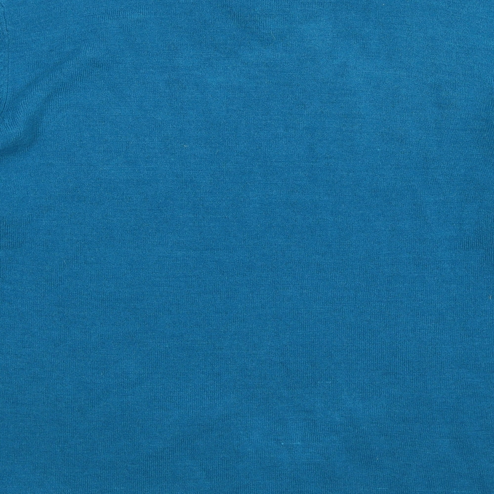 Peacocks Mens Blue  Knit Pullover Jumper Size M