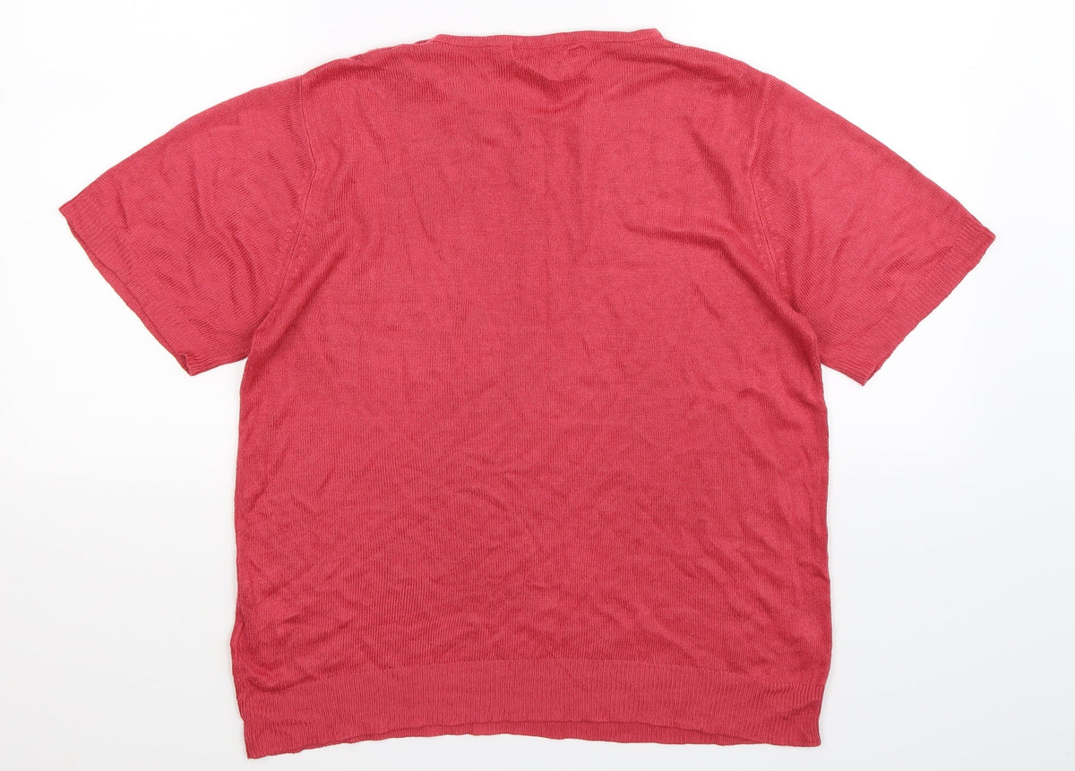 Berkertex Womens Pink  Knit Pullover Jumper Size 14