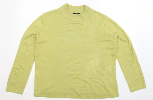 BM Womens Green  Knit Pullover Jumper Size L